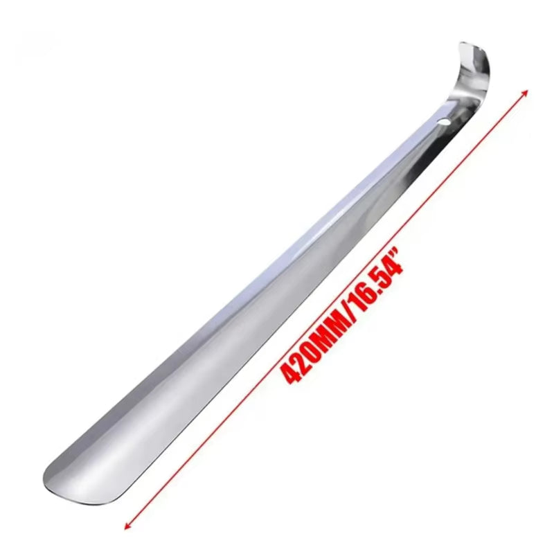 1 Pcs Portable Home Supply Stainless Steel Shoes Lifter Spoon Durable Tool Wearing Long Handle Pull Professional Shoehorn
