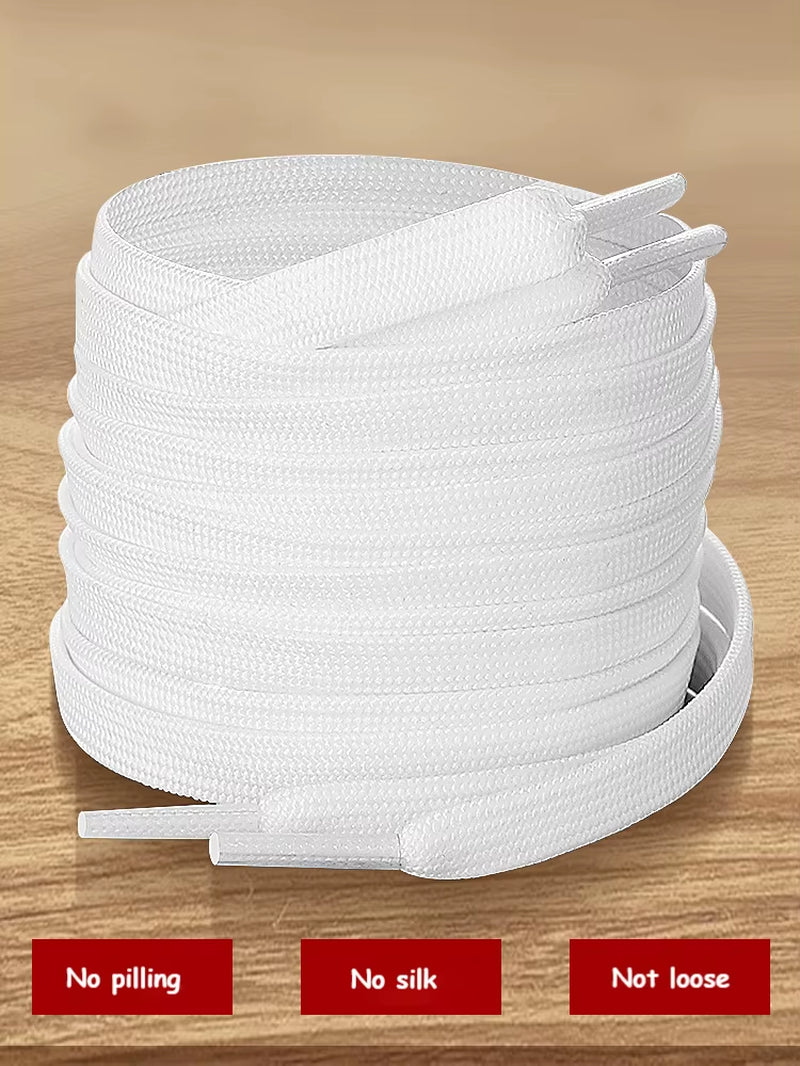 White Black Flat Shoelaces for Sneakers Laces Shoe Strings Classic Shoe Laces 70/90/100/120/140/160CM High-Quality Shoelace