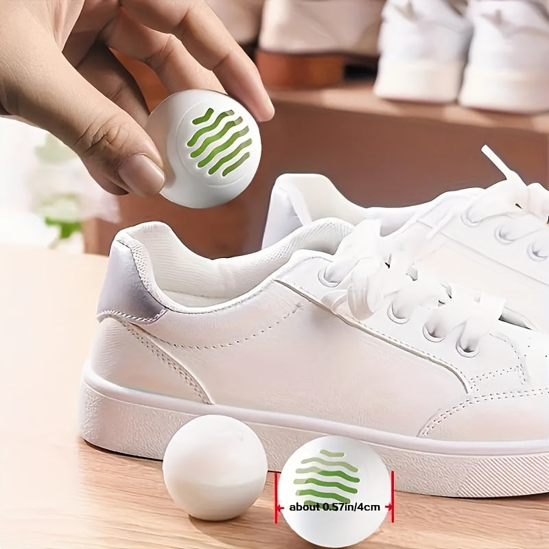 Shoe Deodorant Balls, Shoe Deodorizer, Shoe Balls Odor Eliminator, Shoe Odor Refreshing Balls Car Air Freshener Deodorizer Ball for Shoes Gym Bags Closet Locker Luggage Cabinet