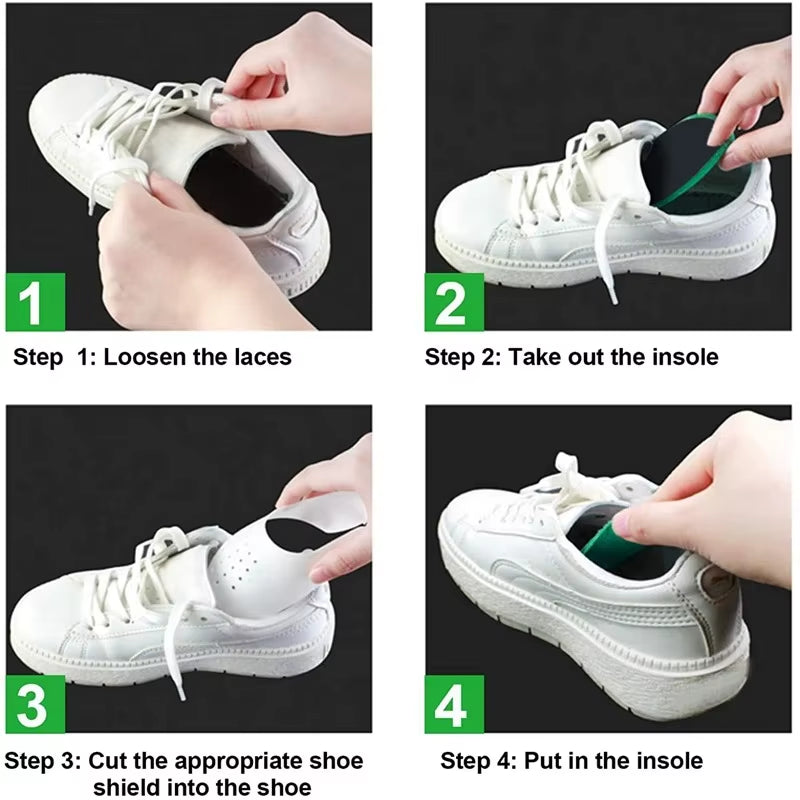 1 Pair Light anti Crease Protector anti Crease Bending Supporting Shoe Toe Crease-Resistance Suitable for Sports Shoes